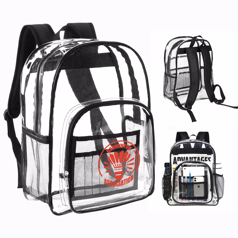 Heavy Duty School Security Clear Backpack