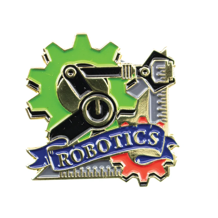 Educational Lapel Pin- Robotics (1-1/8") 1