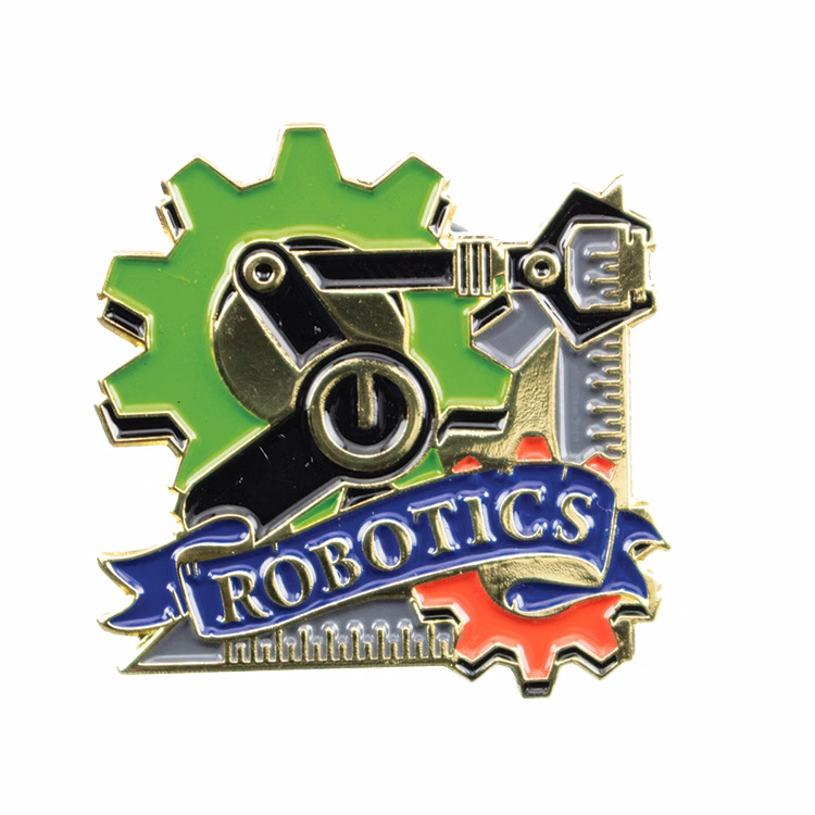 Educational Lapel Pin- Robotics (1-1/8")