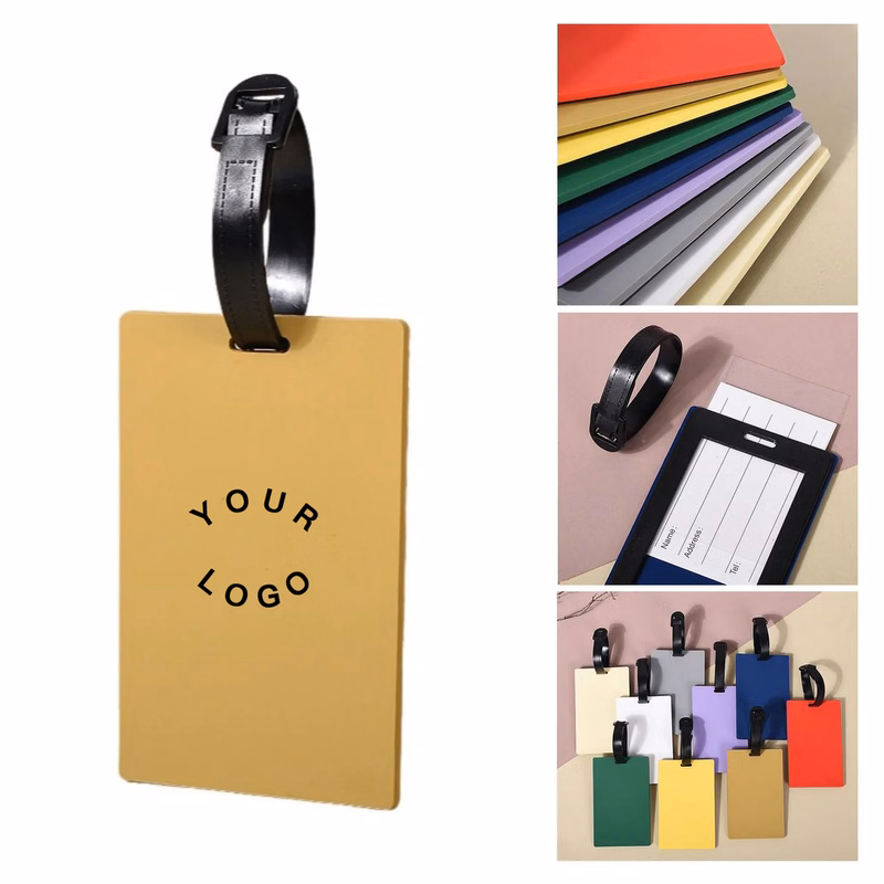 Silicone Luggage Tag with Privacy Cover