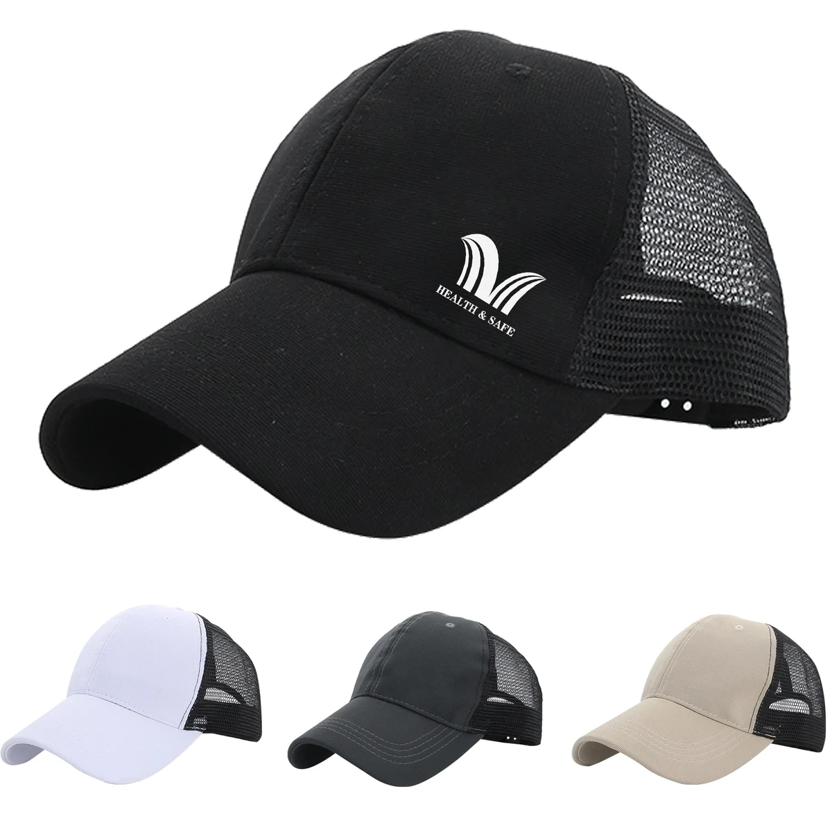Mesh Back Cotton Baseball Cap 1