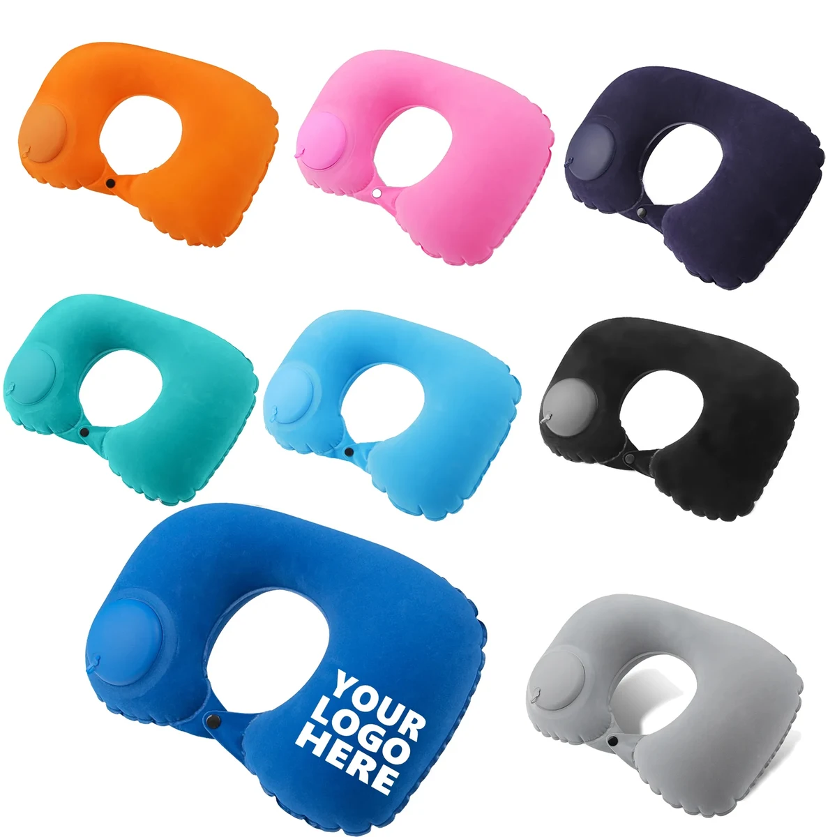U-Shaped Portable Inflatable Travel Neck Pillow 1