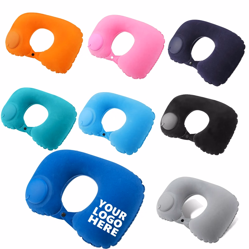 U-Shaped Portable Inflatable Travel Neck Pillow