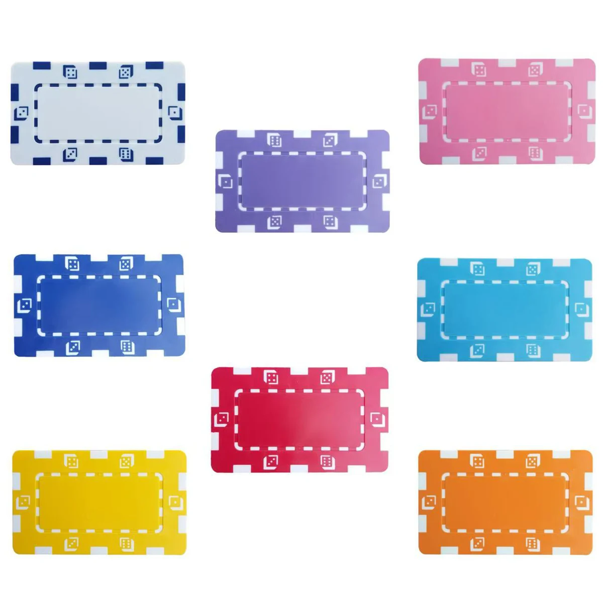 Abs Rectangular Poker Chips 1