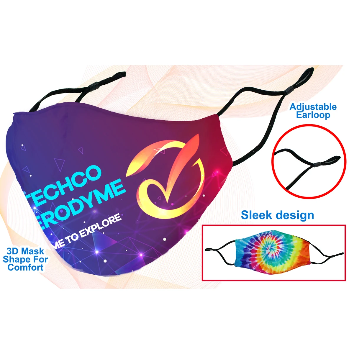 Fashion Sublimation Cotton Face Mask 1