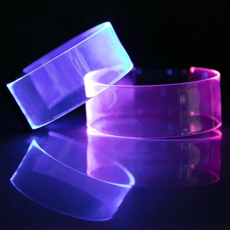 Custom Laser Engraved LED Magnetic Wristband Bracelet 1