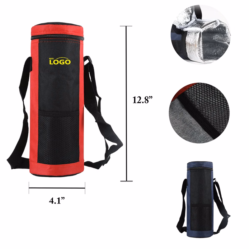 MOQ20 Oxford Insulated Bottle Carrier Bag For Outdoor