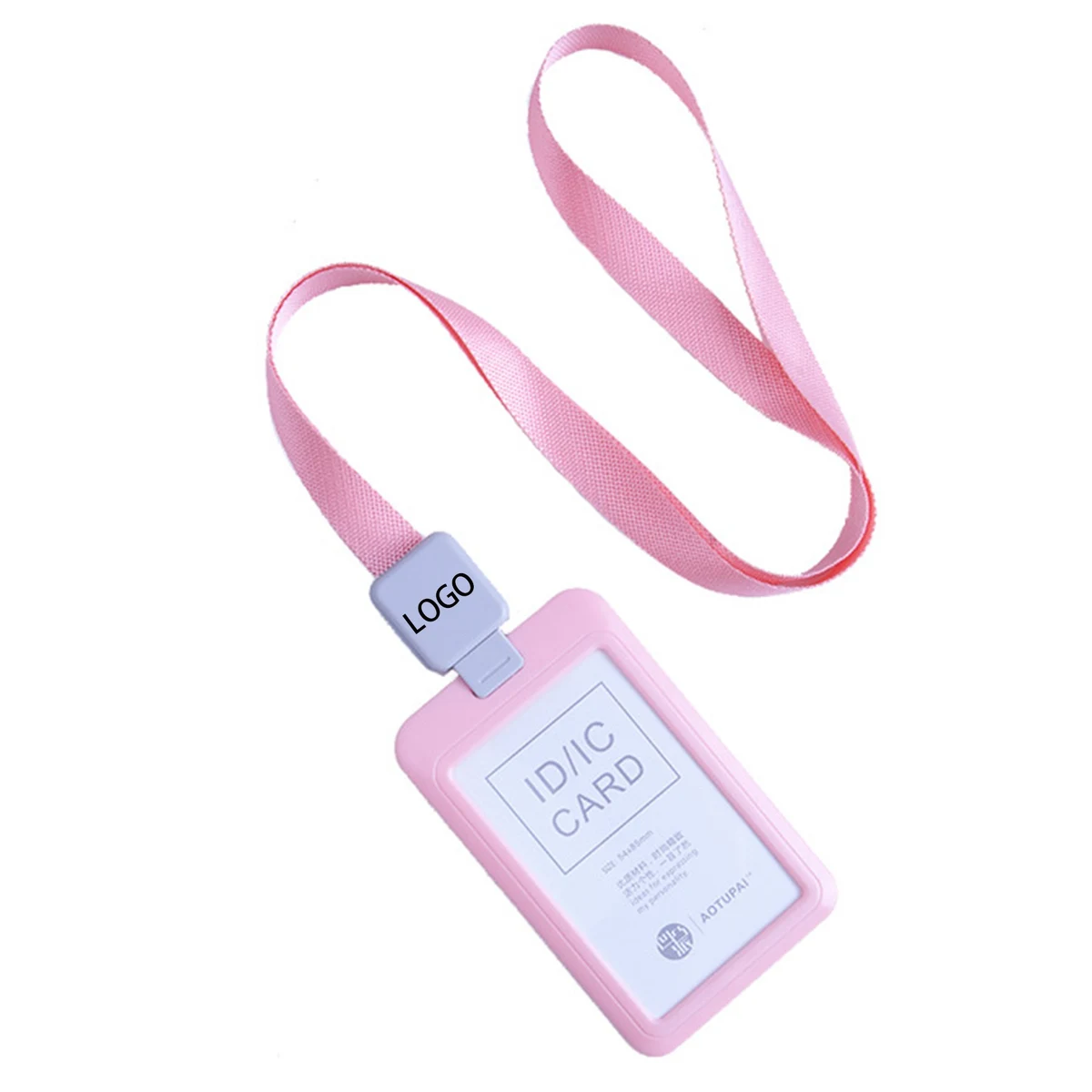 Square Retractable ID Badge Holder 1