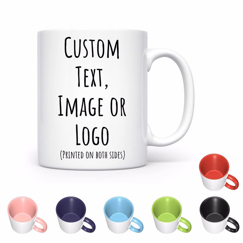 11 oz Custom Pattern Traditional Ceramic Mugs
