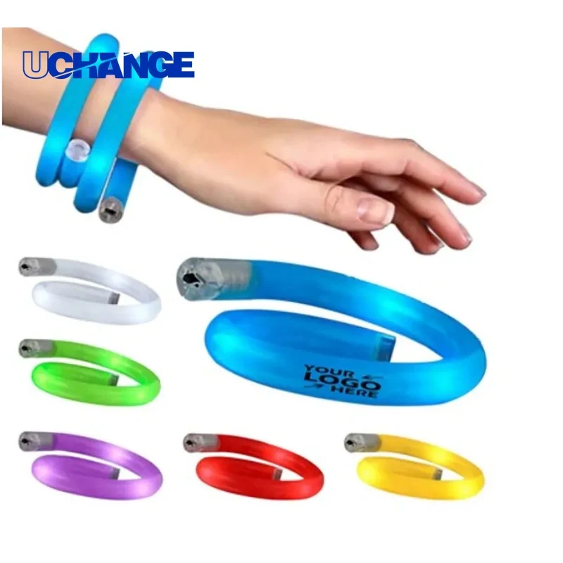 Flashing LED Coil Bracelet for Events & Night Activities 1