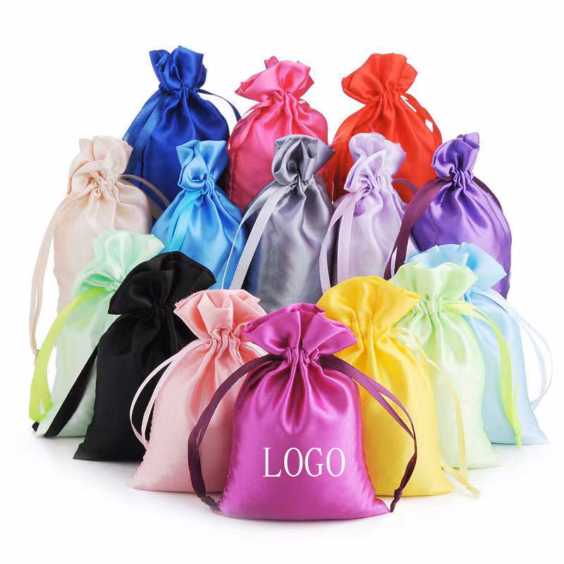 Satin Cinch Drawstring Wedding Favor Candy Gift Bag