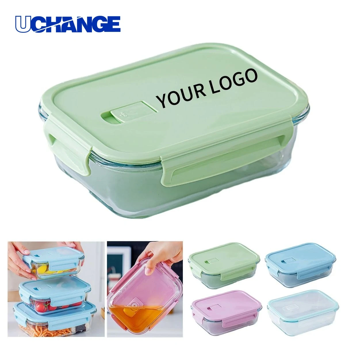 Portable Glass Lunch Box Container for Travel 1