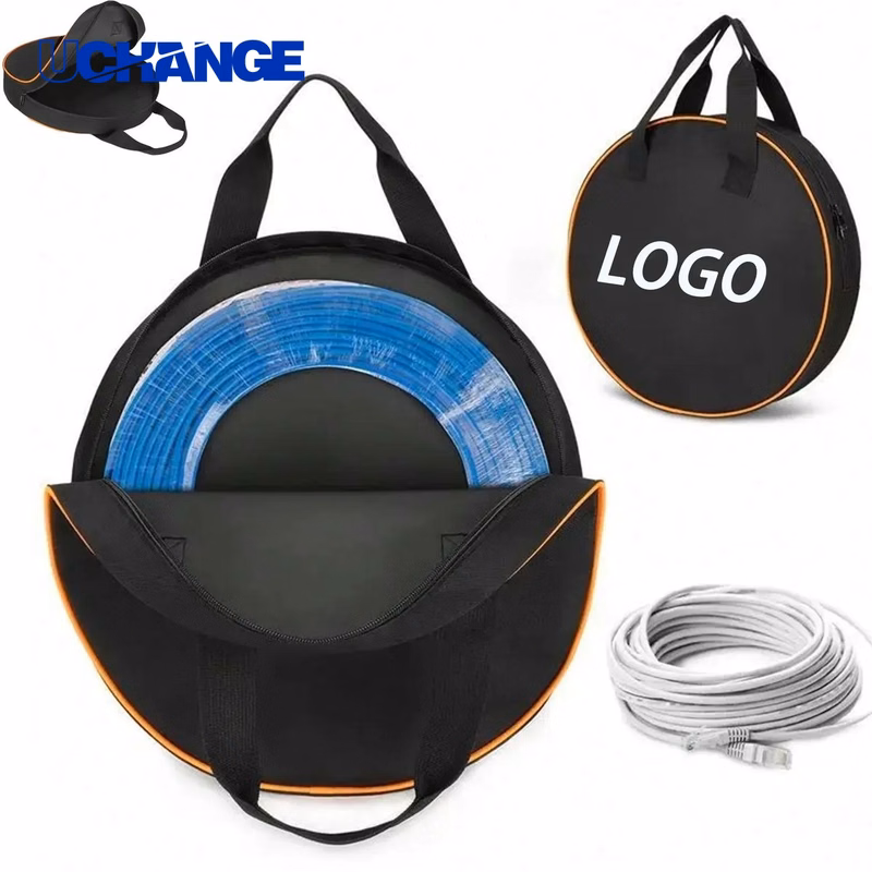Round Oxford Cable Organizer Structured Case for Desk Storage