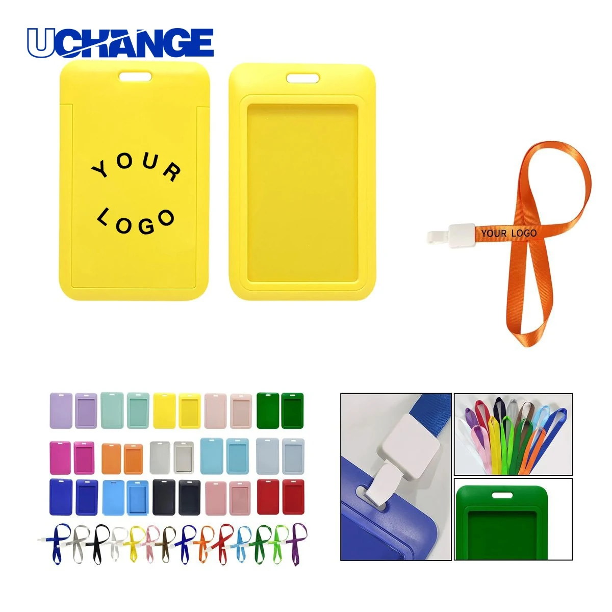 ID Card Holder Sleeve with Lanyard Full Color 1