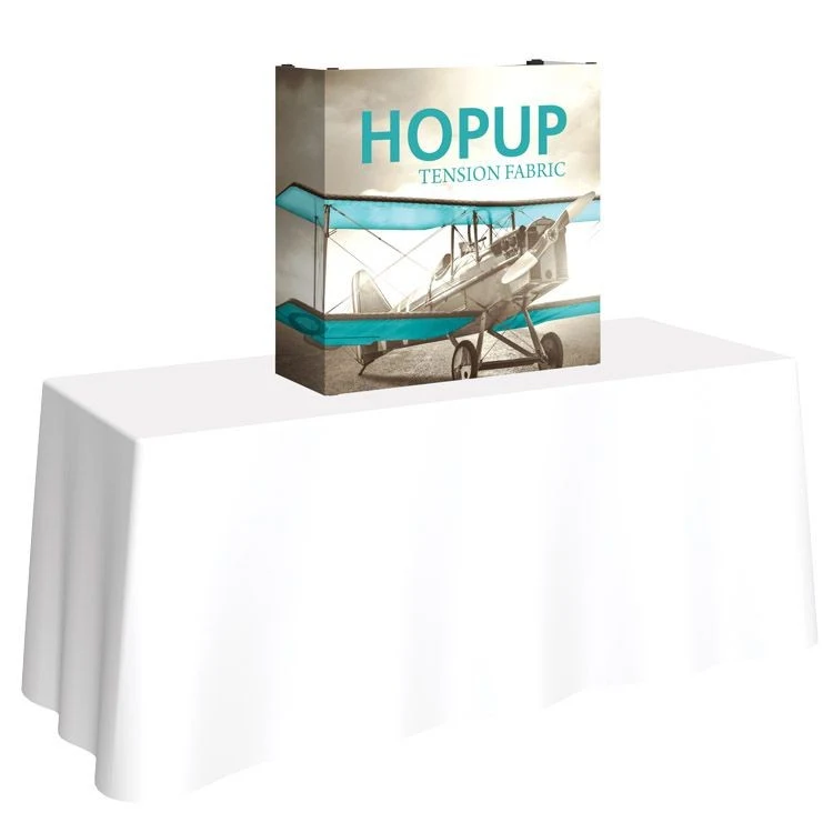 Hopup 2.5ft Straight Tabletop Frame & Fitted Graphic 1