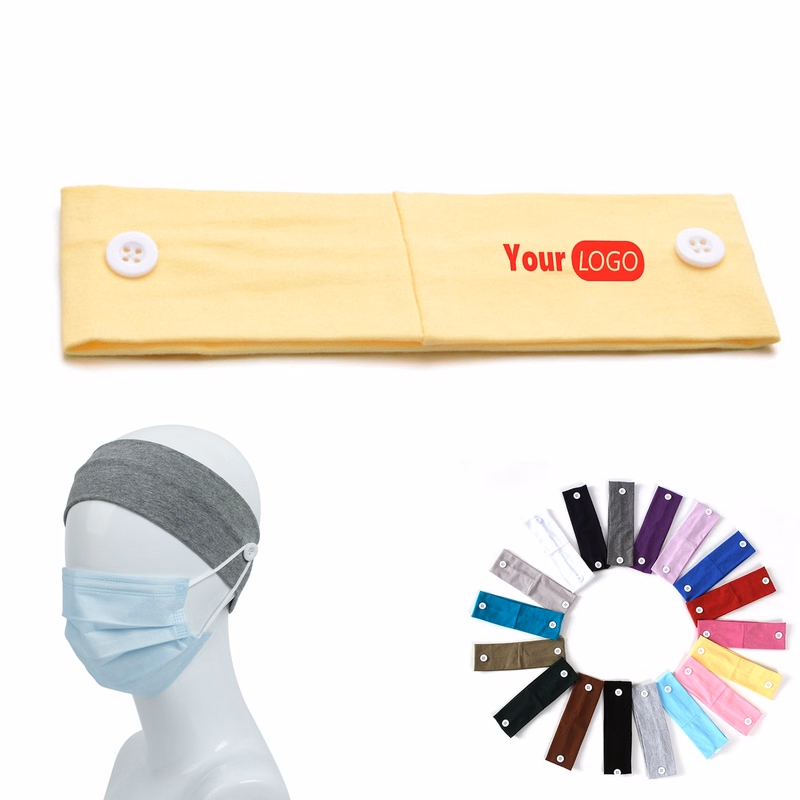 Multi-Color Headband with Button Feature
