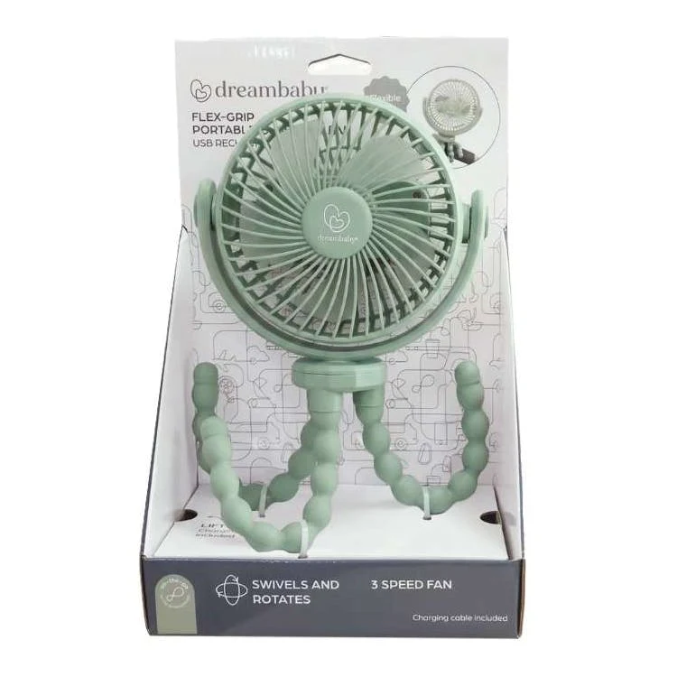 Dreambaby USB Rechargeable Fans - Sage 1