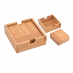 Bamboo Coaster (4Pcs In 1)