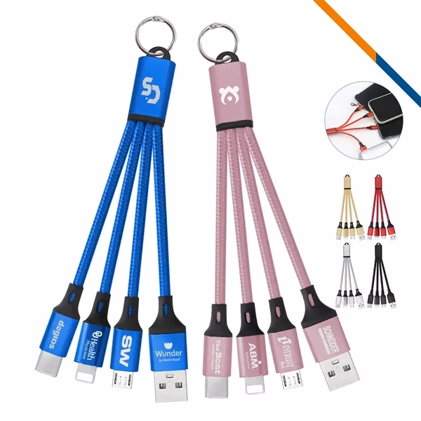 Custom Compact 5.52-Inch 3in1 Cable with Multi-Device Support — Travel Essential