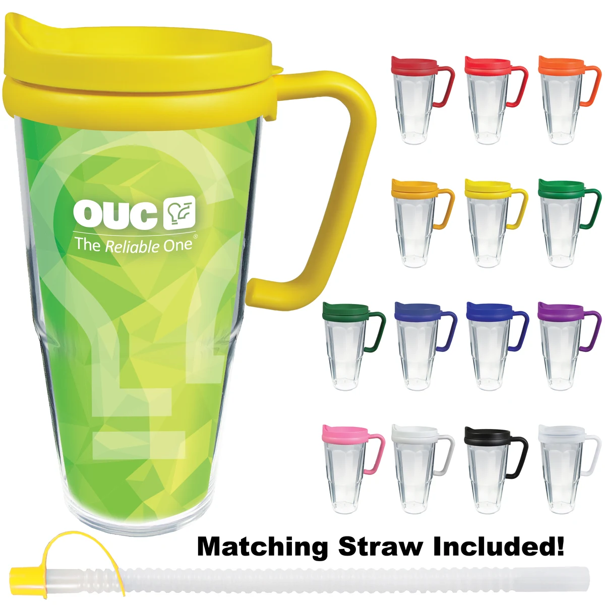 24oz Thermal Dual Walled Travel Mug - White Printed Insert 1