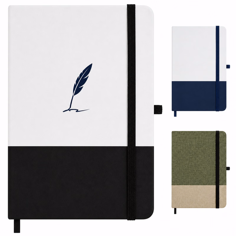 5x7-Inch PU Leather 80-Sheet Writing Notebook