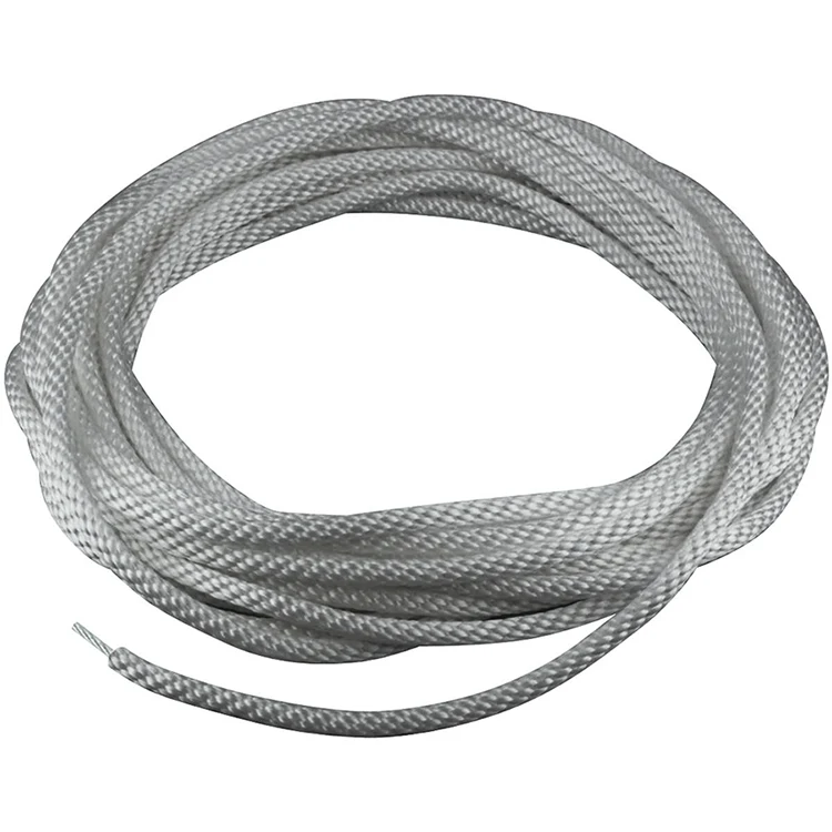 Halyard Rope - Wire Center - 1/4" Silver 1
