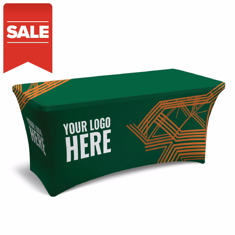 SPECIAL SALE - Printed Stretch Tablecloth- 4' / 6' / 8'