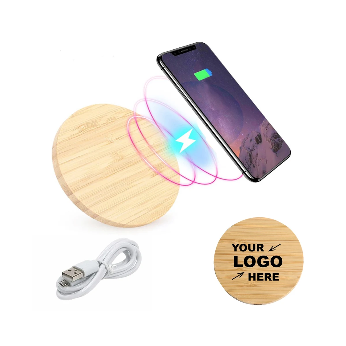 15W Wood Fast Wireless Charging 1
