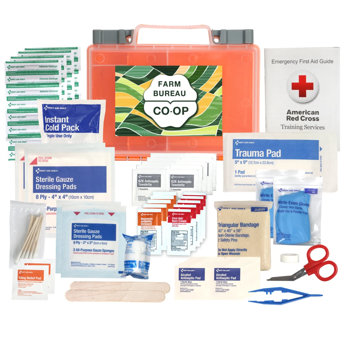 Clear Front Cover 118-piece First Aid Kit 1