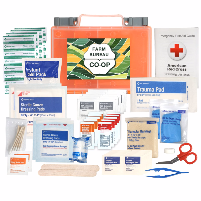 Clear Front Cover 118-piece First Aid Kit