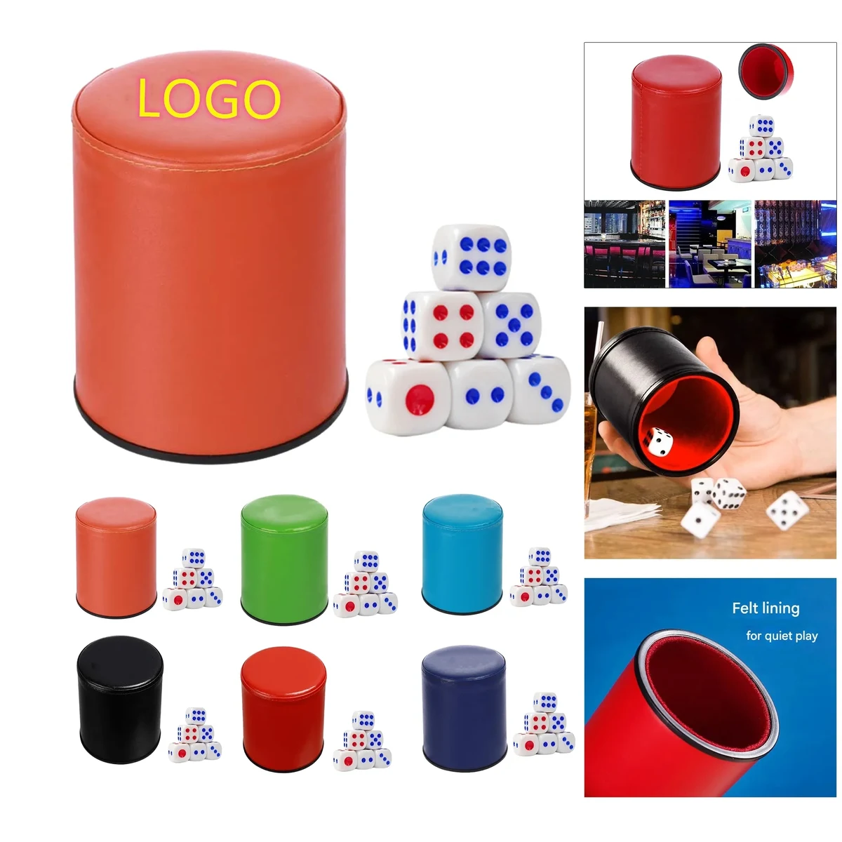Handcrafted Dice Cocktail Shaker Set 1