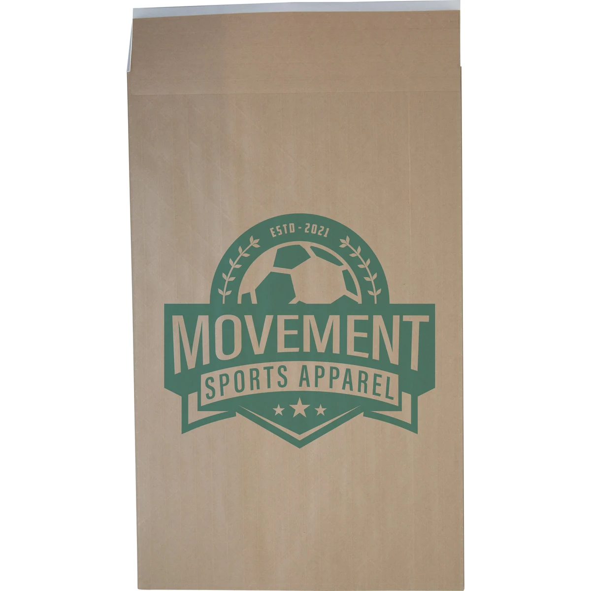 One Color Dura-Bag Expandable Natural Paper Mailer (12.5" W x 20" H x 4" D) 1