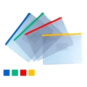 Clear Soft Vinly PVC zip file bags 1