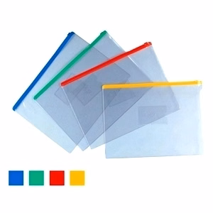 Clear Soft Vinly PVC zip file bags