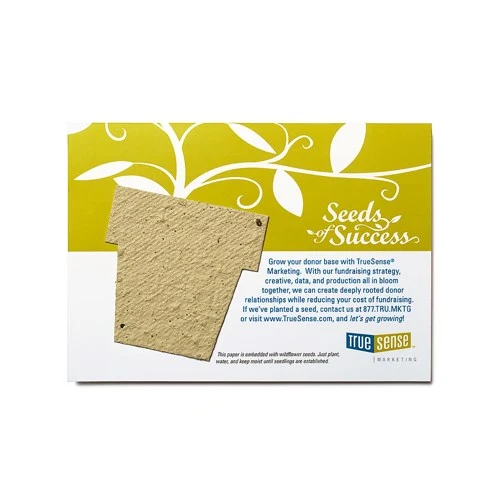Seed Paper Shape Postcard - Large 1