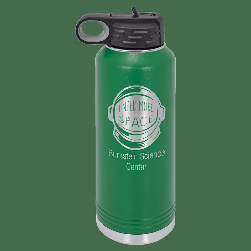 40 oz. Green Powder Coated Laser Engraved Polar Camel Water Bottles