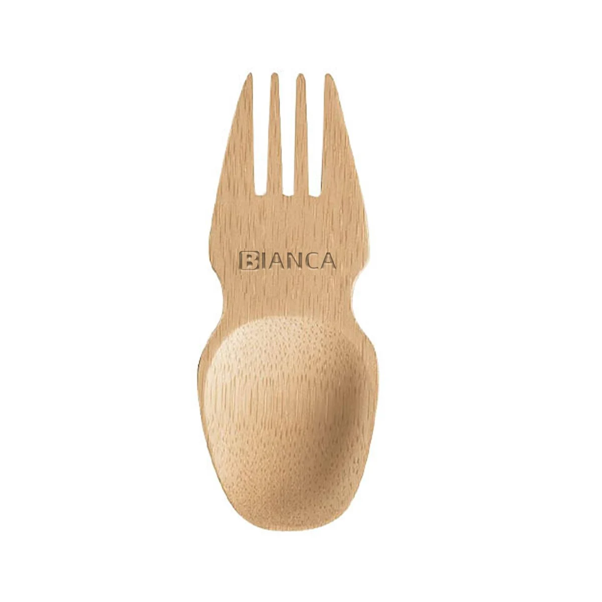 Mini Bamboo Fork and Spoon Combo 1