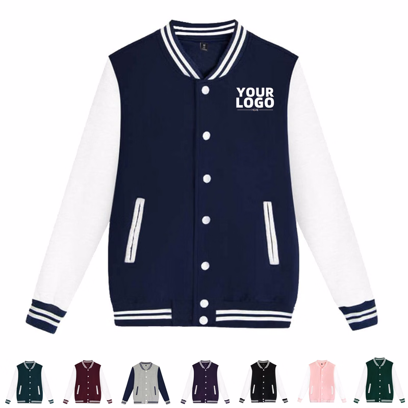 Unisex Long Sleeve Baseball Jacket