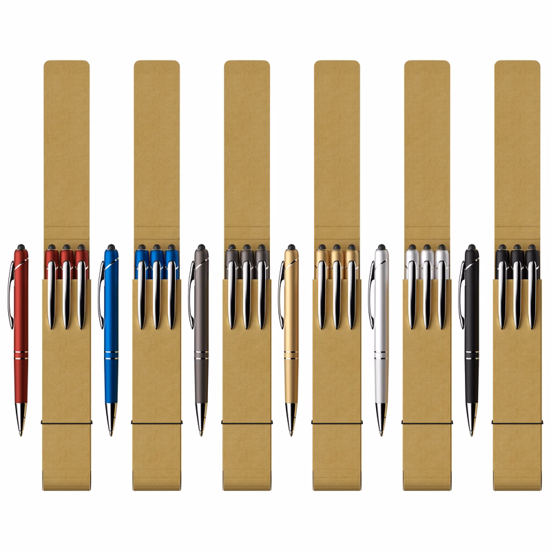 3-piece Glacio Pen Set With Recycled Case