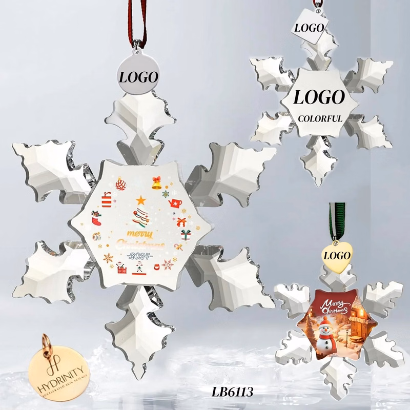 Crystal Snowflake Ornaments Home Hanging Decor