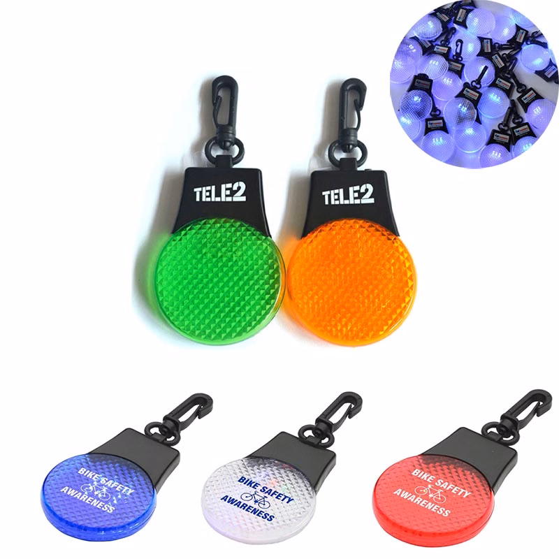 Cycling Safety Warning Led Reflector Keychain Light