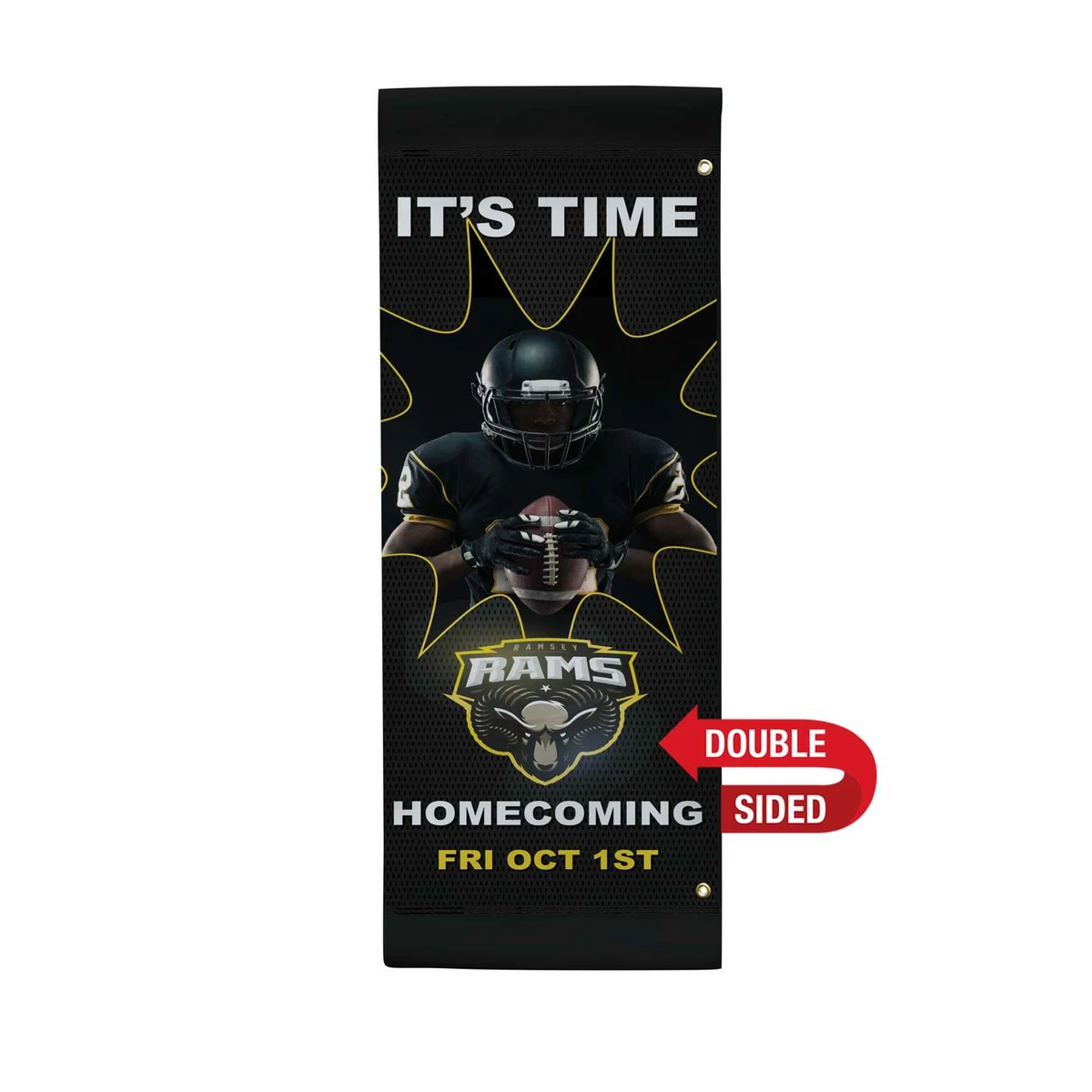 18" x 48" Vinyl Boulevard Banner Double-Sided 1