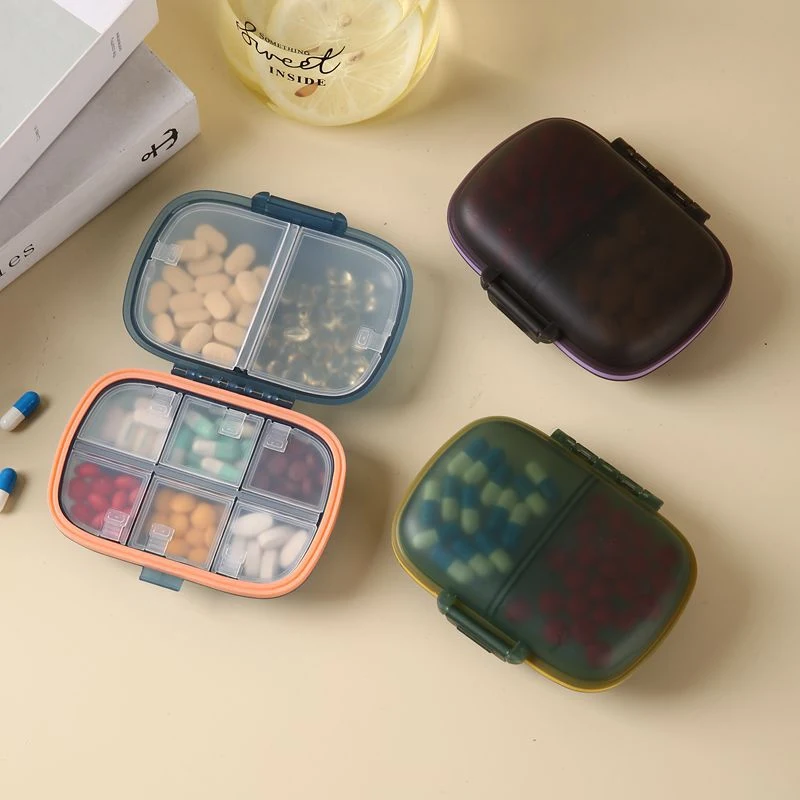 8 Compartments Portable Daily Pill Organizer 1