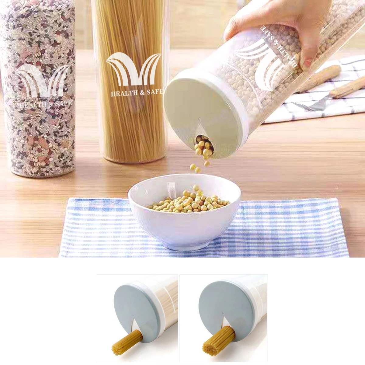 Spaghetti Crisper Grain Food Storage Box 1