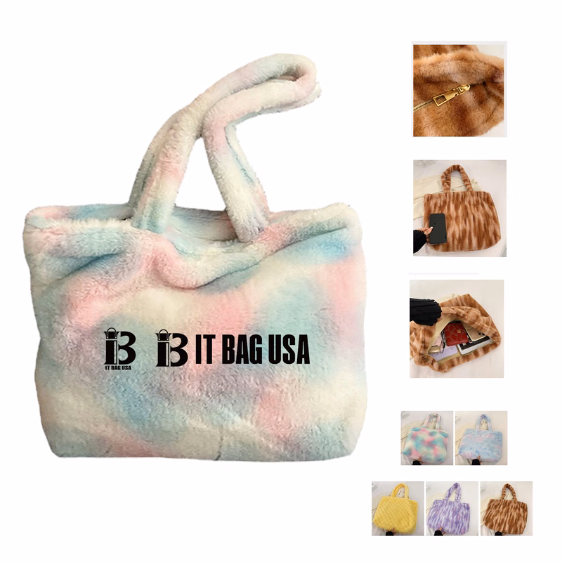 Fluffy Tote Bags Plush Crossbody Handbag
