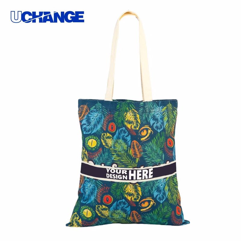 Leaf Pattern Canvas Tote Bag