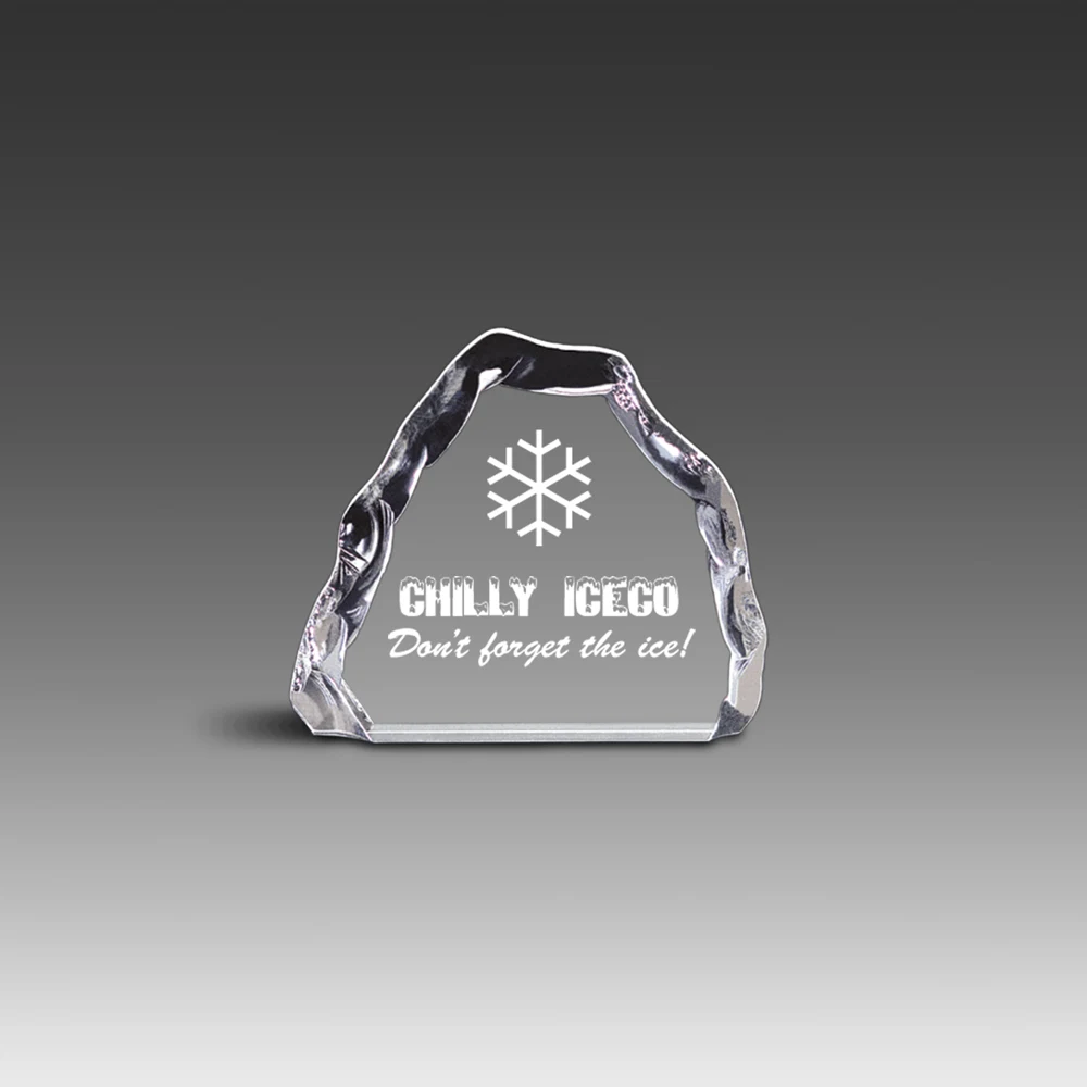 7" x 6" Freestanding Clear Iceberg Award 1