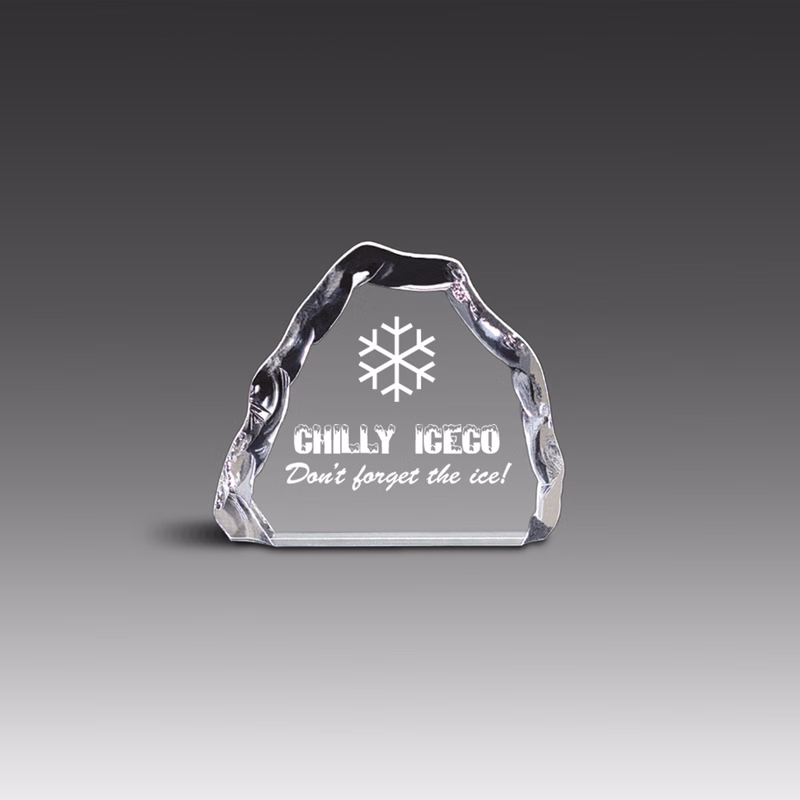 7" x 6" Freestanding Clear Iceberg Award