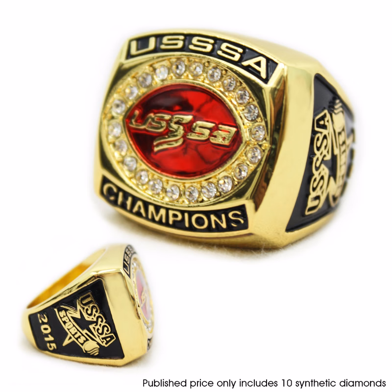 Replica Championship Ring Shiny Gold