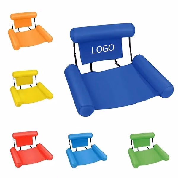 Foldable Inflatable Water Lounge Chair Portable Pool Float